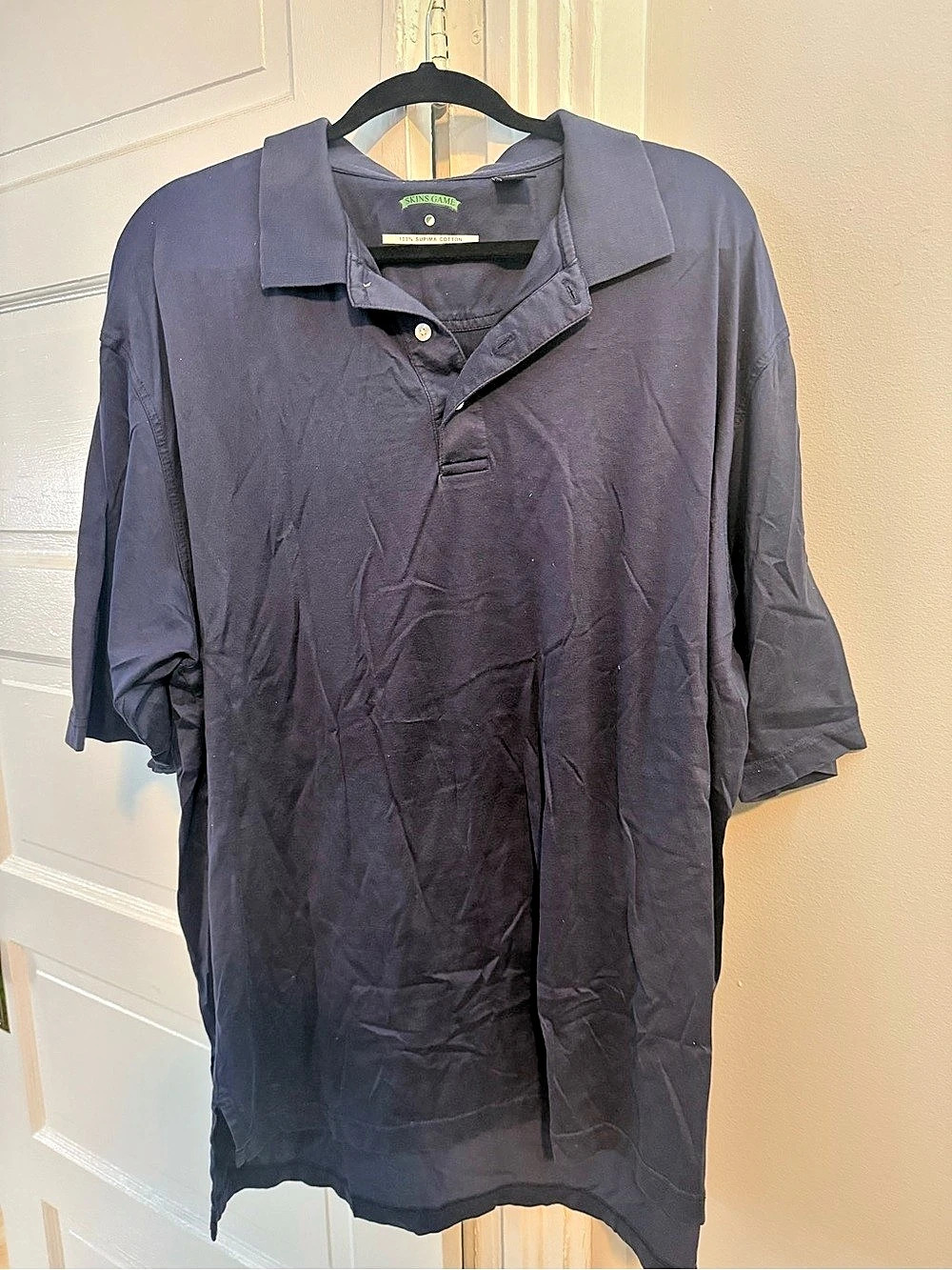 Skins Game Supima Cotton Polo Shirt in Blue 2XL